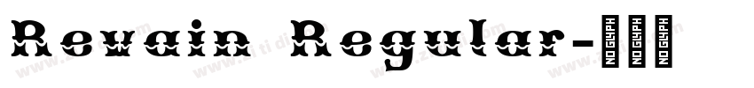 Revain Regular字体转换